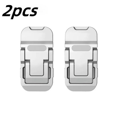 2pcs Laptop Stand Invisible Adhesive Folding Storage Keyboard Foot Pad Support Shelf for Home Office Desktop Stand Radiator Base