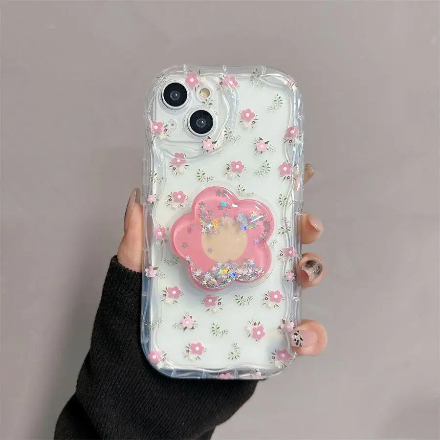 Floral Flower Bracket Phone Case – Mobizzio