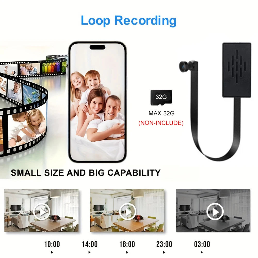 HD 1080P Mini Camera DIY Portable Wireless Module WiFi Camera Video Recorder Motion Detection P2P Camcorder Support Remote View