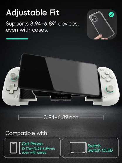 DATA FROG X3 Wireless Controller for Android Game Controller for Samsung Galaxy for PUBG Mobile for Switch/Switch OLED