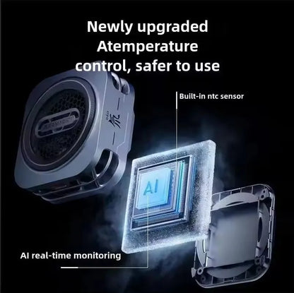 6 PRO Liquid Cooler Phone 30W Power Magnetic Cooling Fan Game Live Streaming For RedMagic 10Pro Honor Magic7 Pro iPhone Android